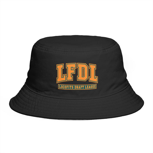 LocoFits Draft League LFDL Base NC Black Bucket Hat