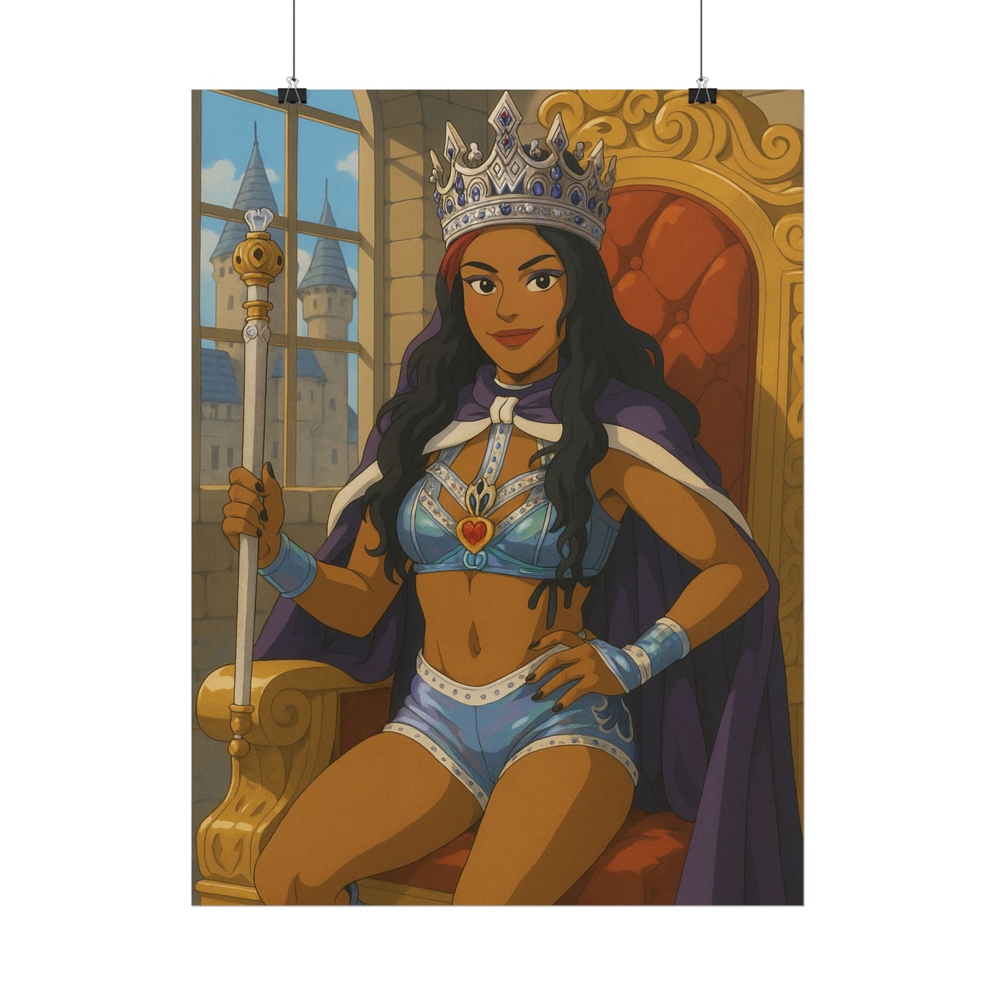 Loco Fits Anime Wrestling 'Latin Queen Vega' Poster