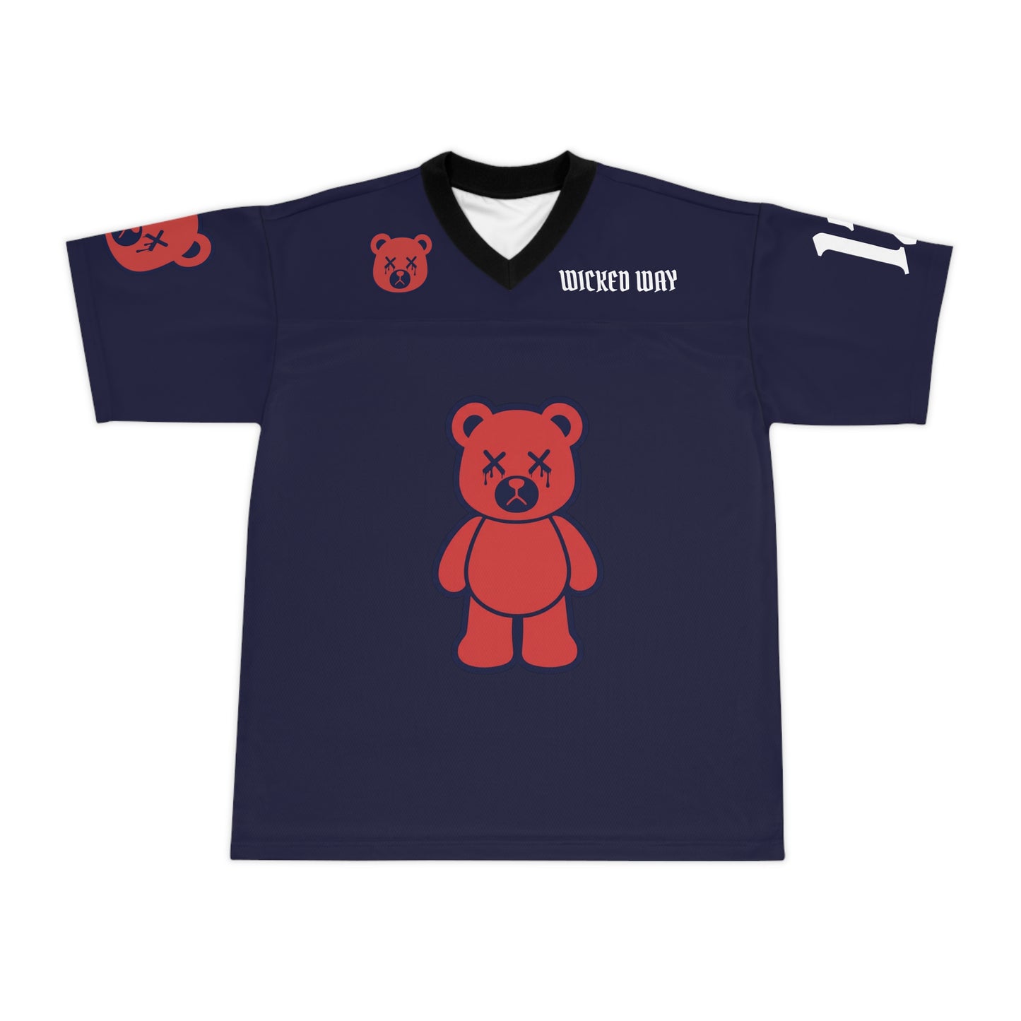 "Wicked Way" #12 Collins Deady Bears Football Jersey