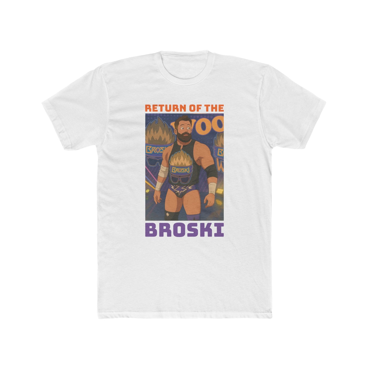 Loco Fits Anime Wrestling 'Return of the Broski' Cotton Crew Tee