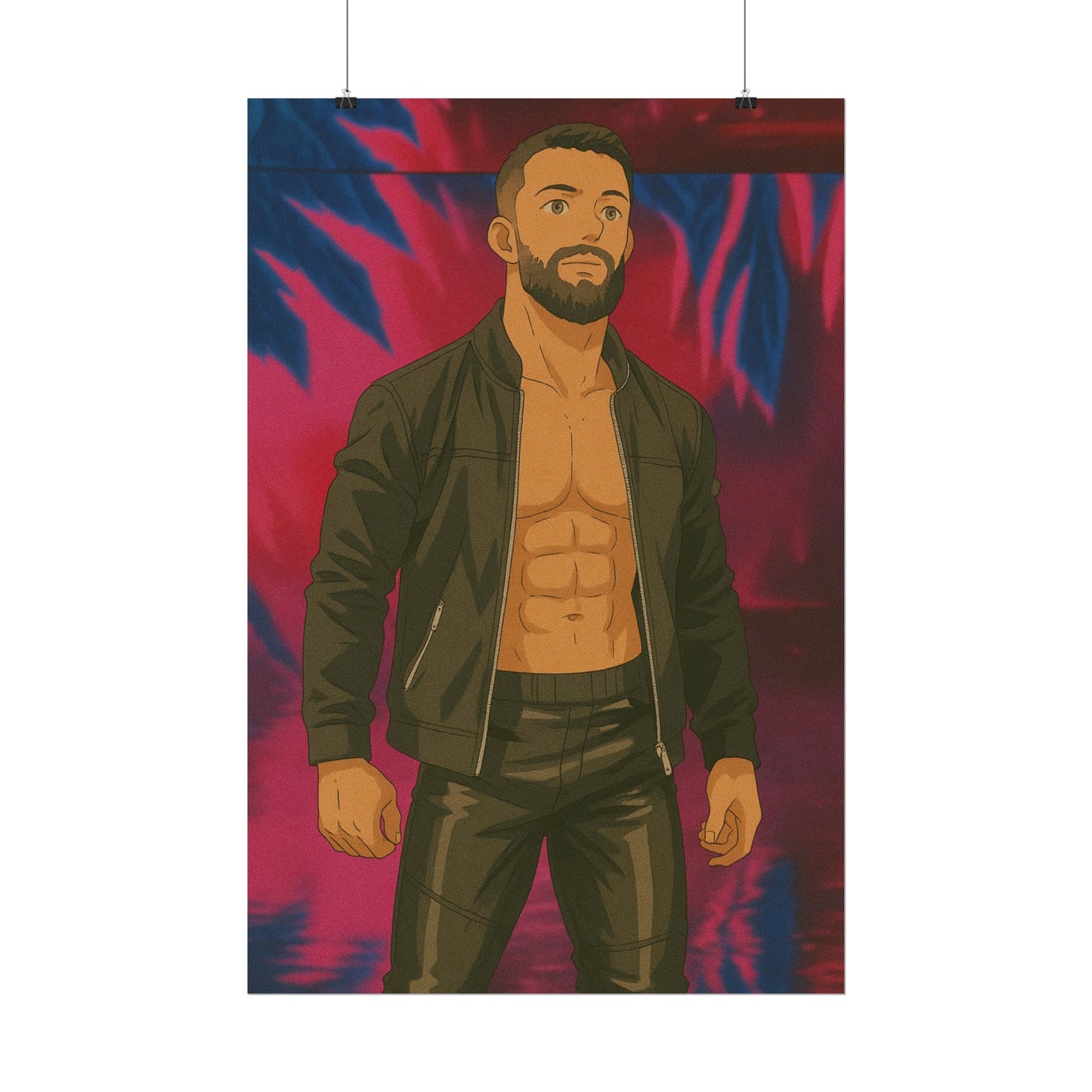 Loco Fits Anime Wrestling 'Leader of this Club' Poster