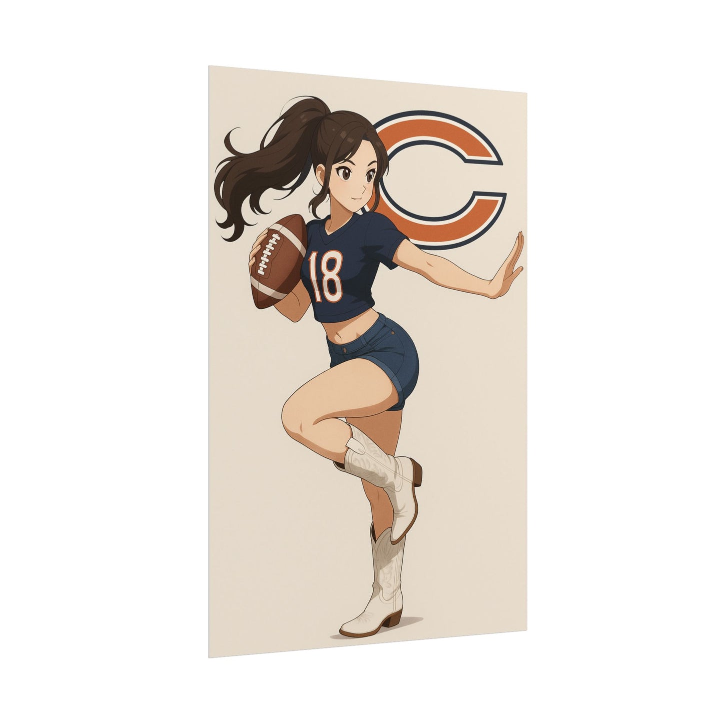 Loco Fits Anime Girls 'Bears Girl 6' Poster