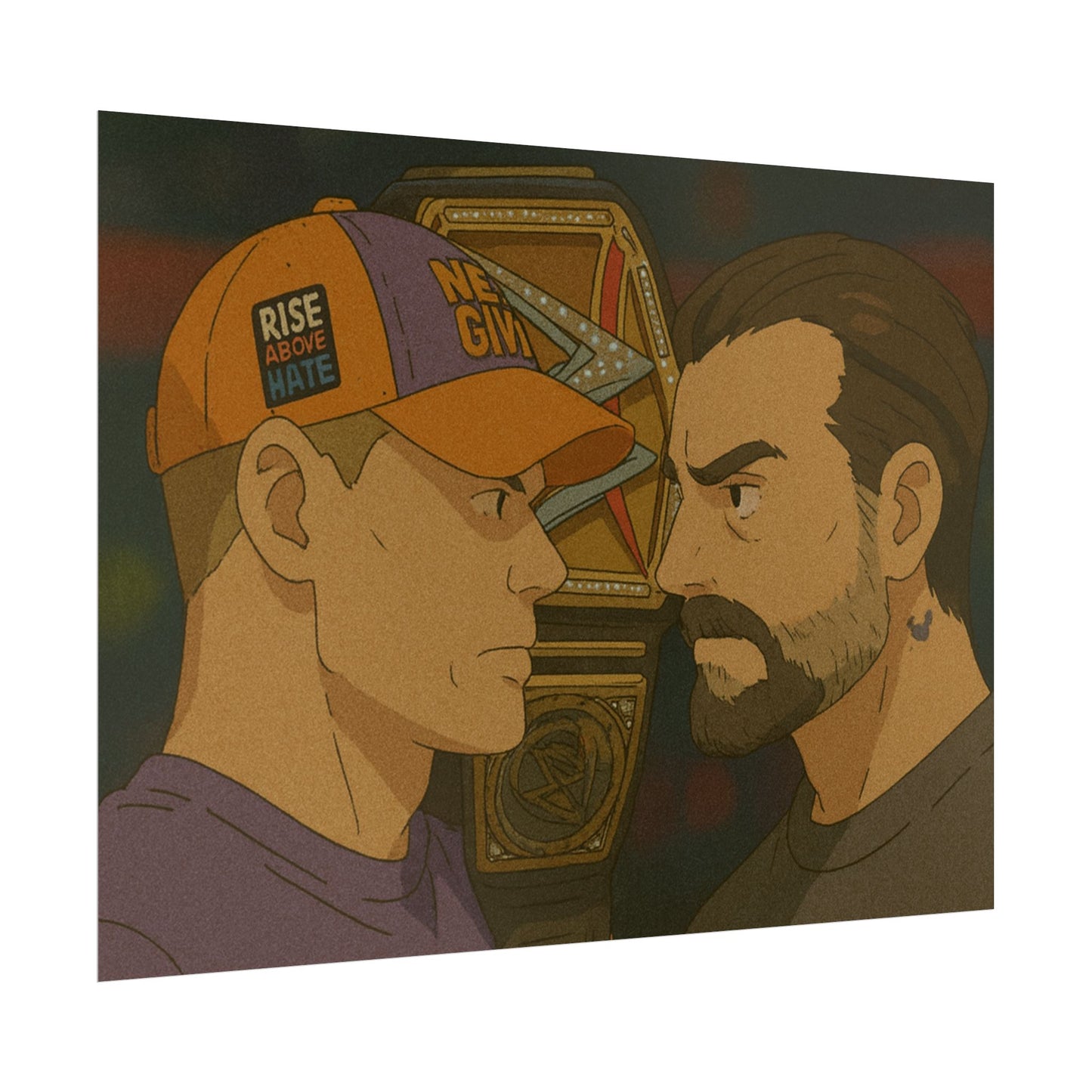 Loco Fits Anime Wrestling 'Cena vs Punk' Poster