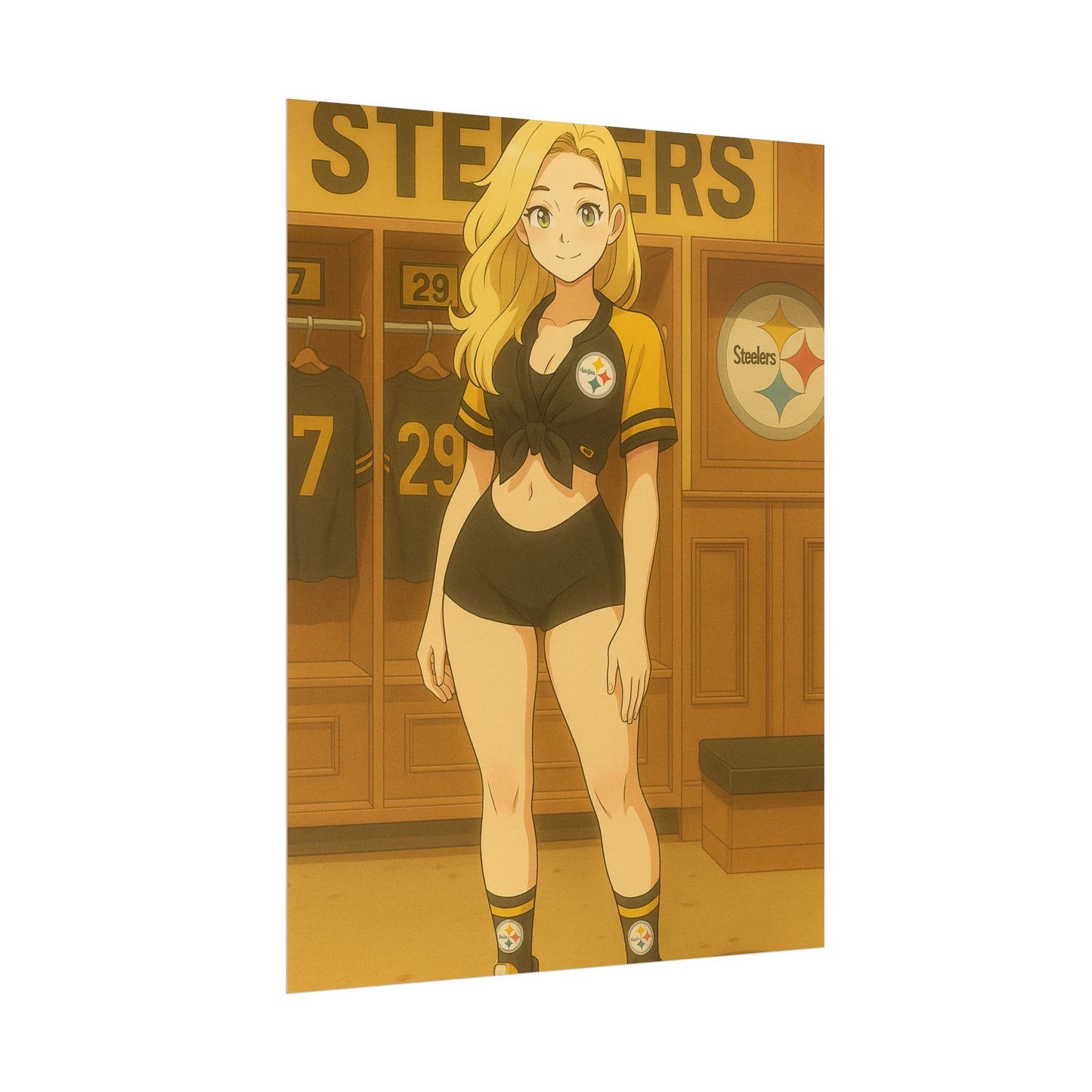 Loco Fits Anime Girls 'Steelers Girl Locker Room' Poster