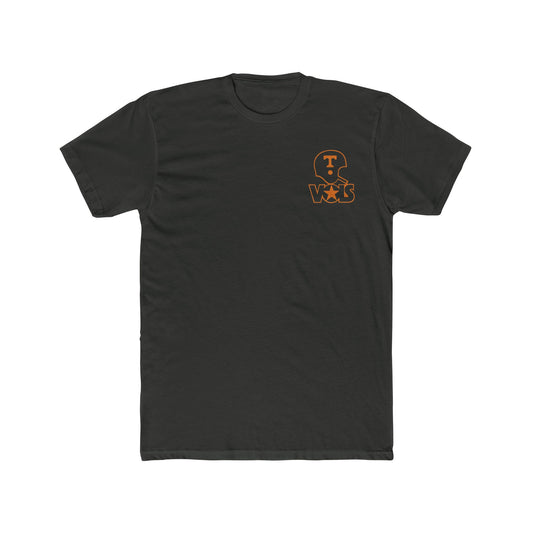 'Vols Football Helmet' Pocket Logo Cotton Crew Tee