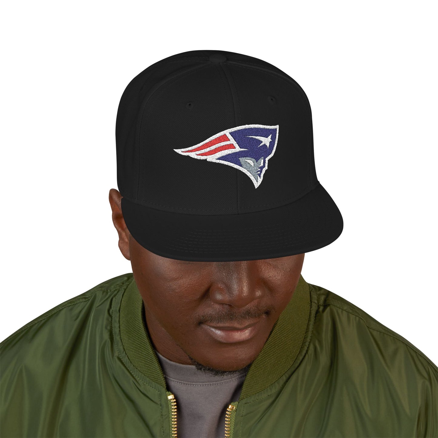 Loco Fits "NFL New England Patriots Modern Concept Logo" Snapback (Embroidery)