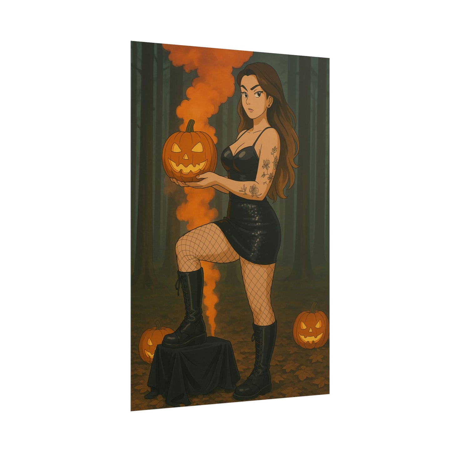 Loco Fits Anime Girls 'Spooky Season' Poster