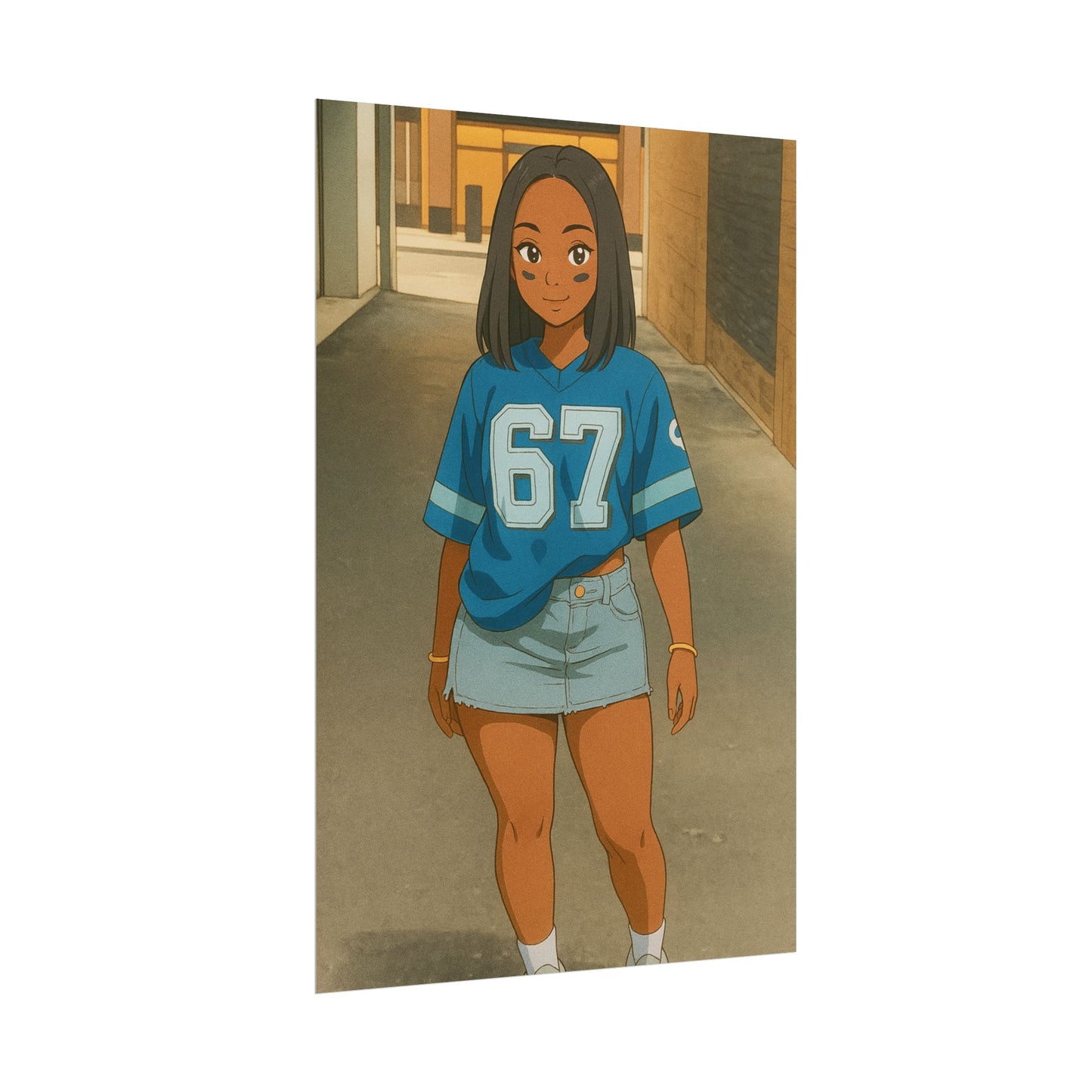 Loco Fits Anime Girls 'Lions Girls 1' Poster