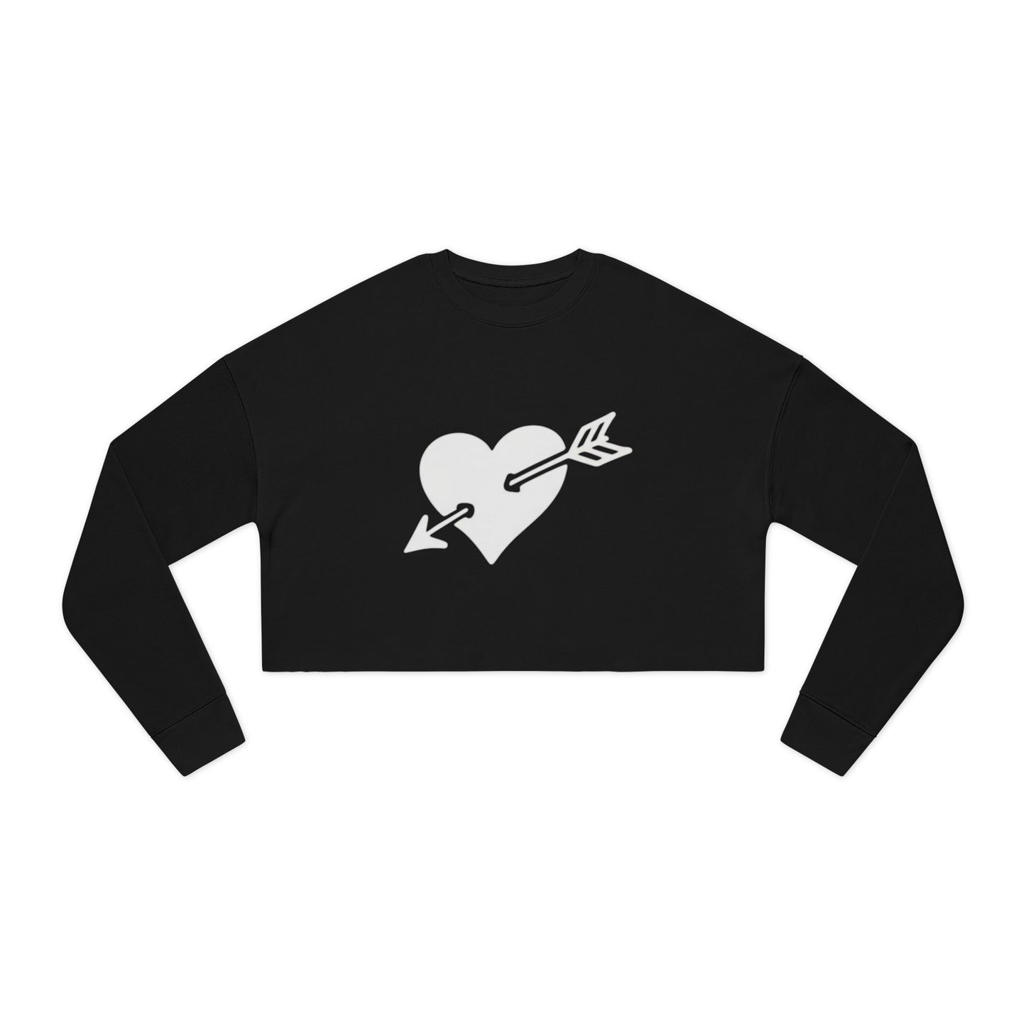 "Baddie Street" Arrow Heart V3 Woman's Cropped Sweatshirt