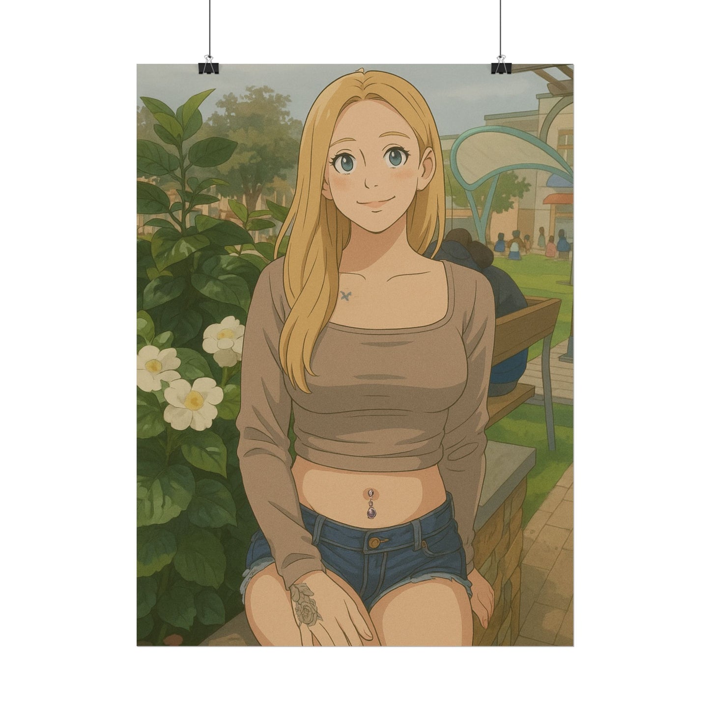 Loco Fits Anime Girls 'Day in the Park' Poster