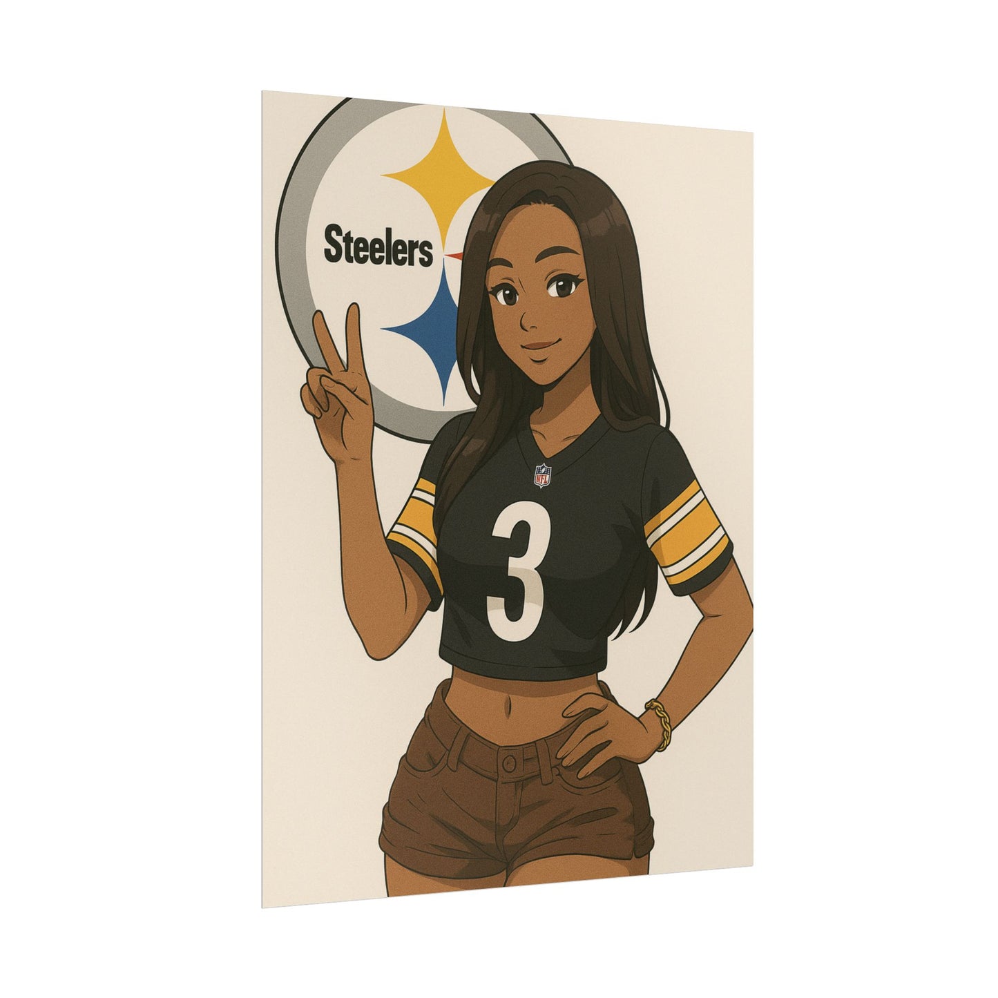 Loco Fits Anime Girls 'Steelers Girls 1' Poster