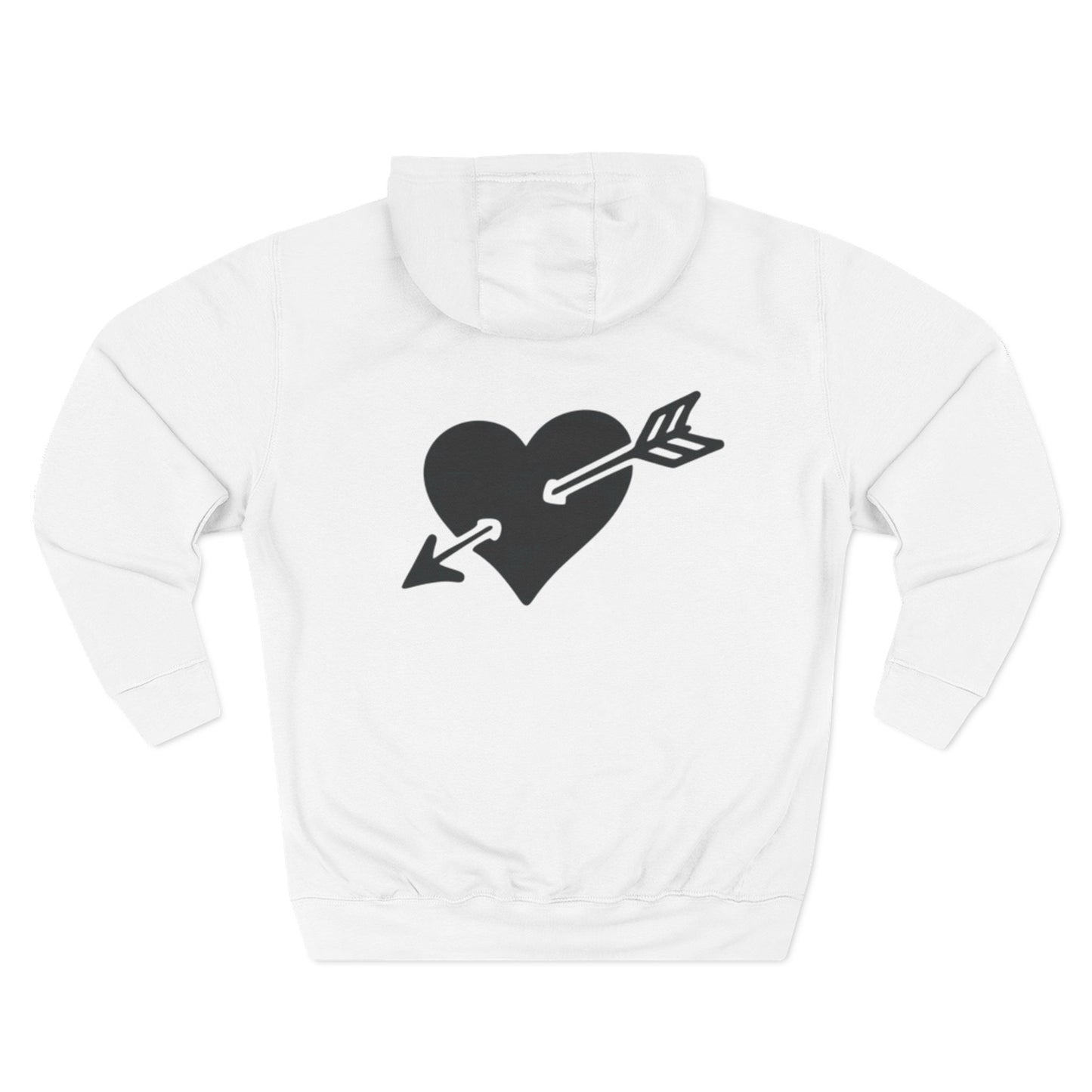 "Baddie Street" Arrow Heart V2 Front V1 Back Logo Fleece Hoodie