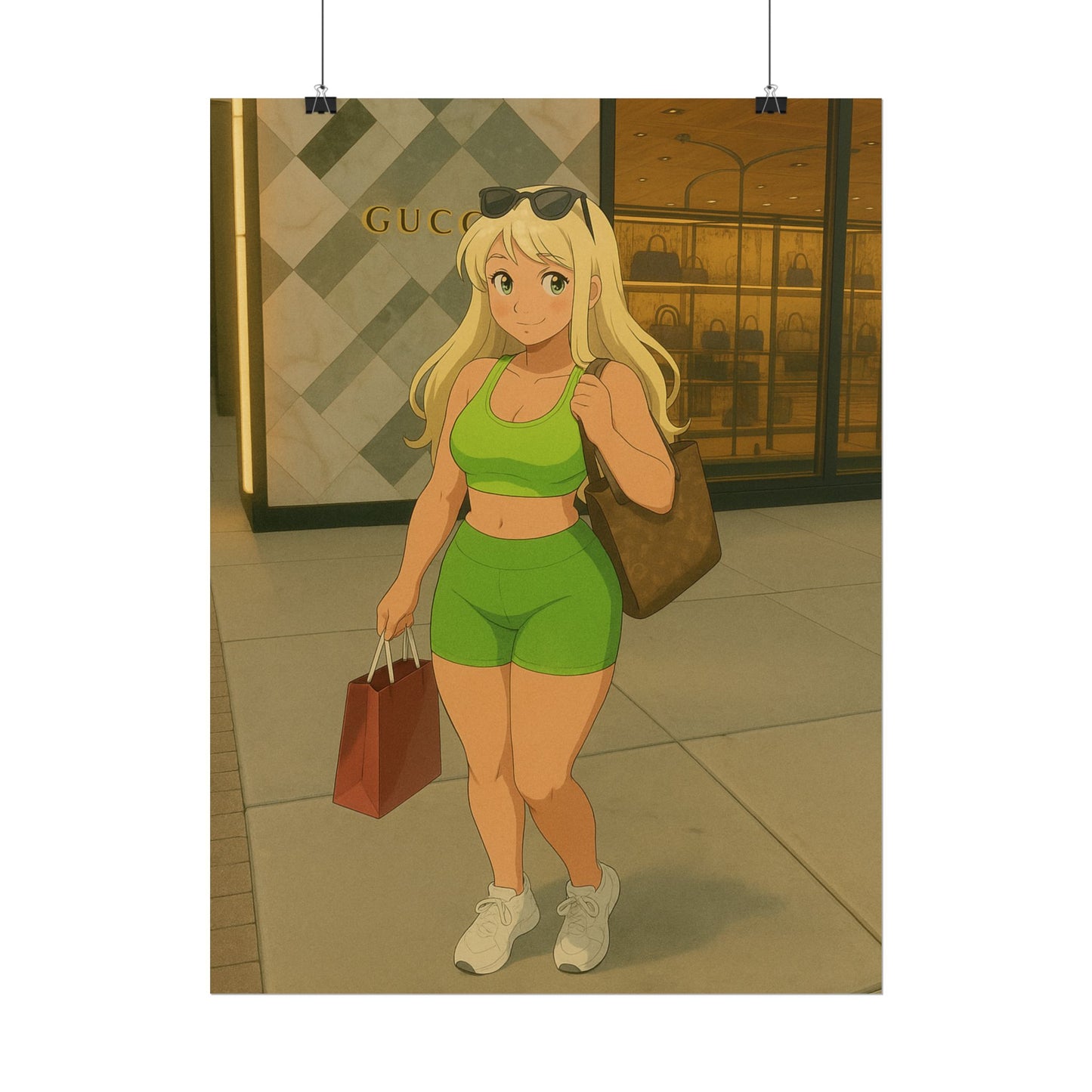 Loco Fits Anime Girls 'Shopping Spree' Poster