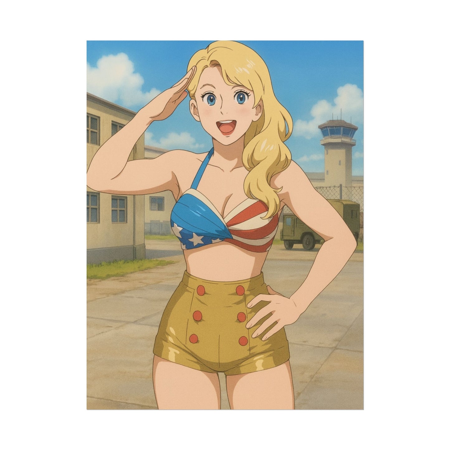 Loco Fits Anime Wrestling 'Salute Lacey Evans' Poster