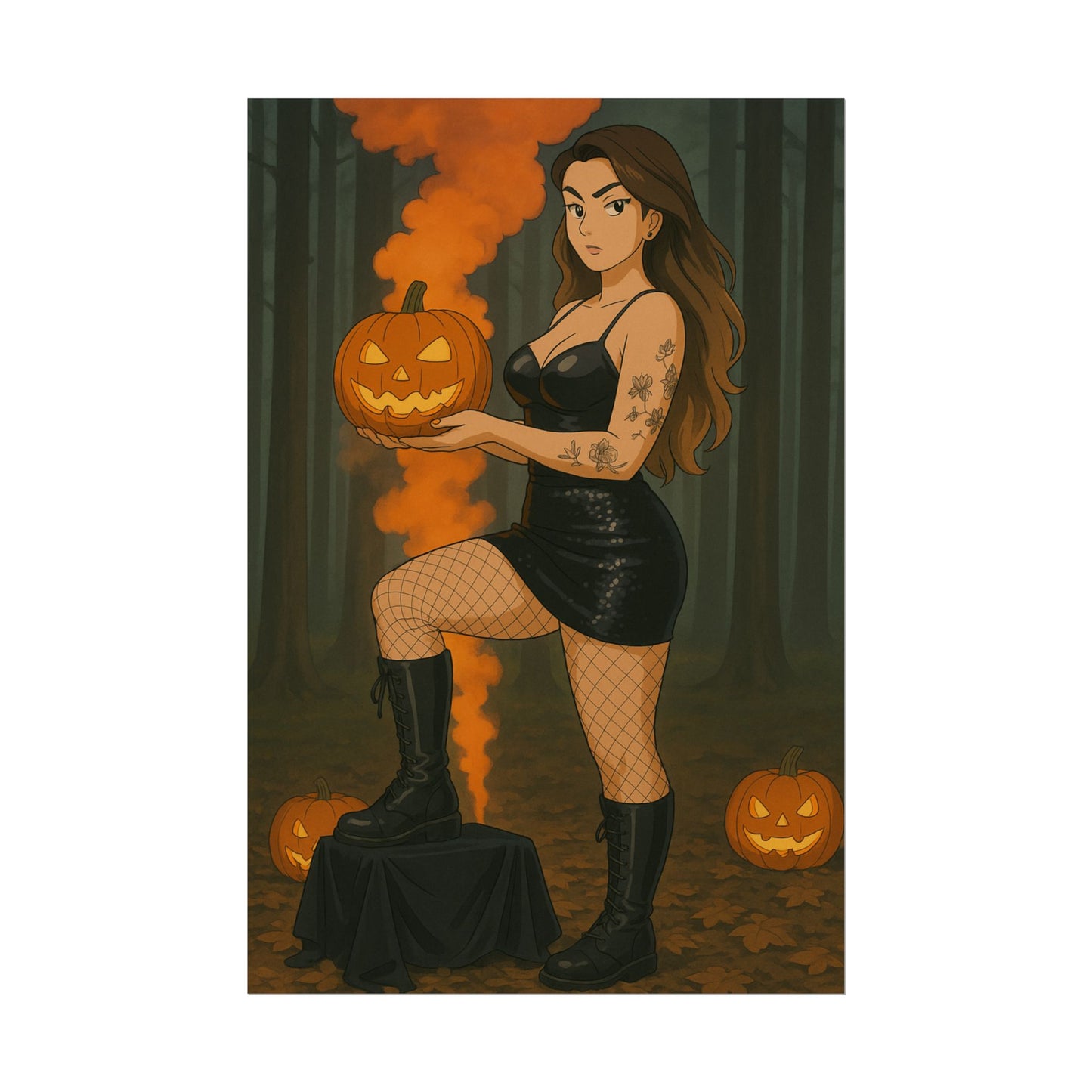 Loco Fits Anime Girls 'Spooky Season' Poster