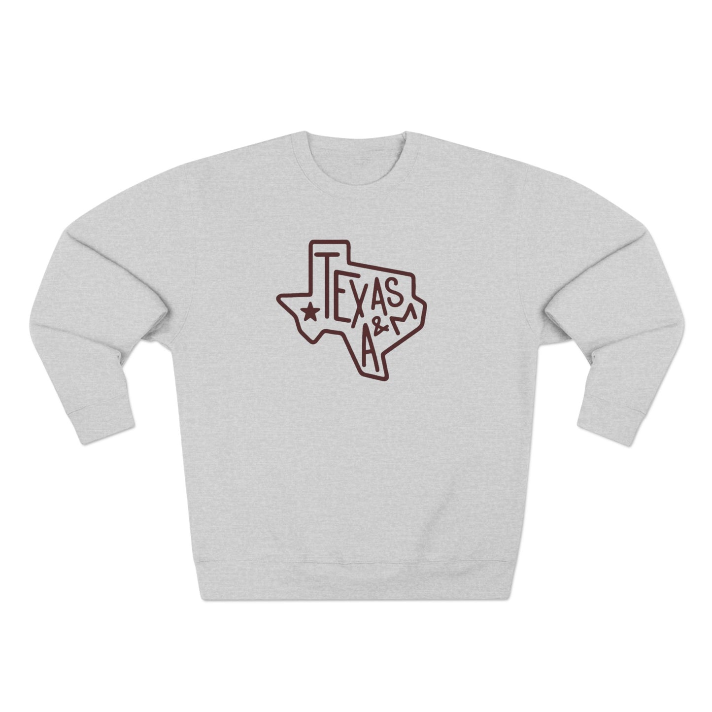 'Texas A&M State of Texas' Cotton Crewneck Sweatshirt