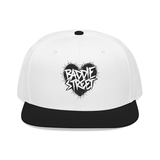 "Baddie Street" Barbed Wired Heart Logo Snapback Hat
