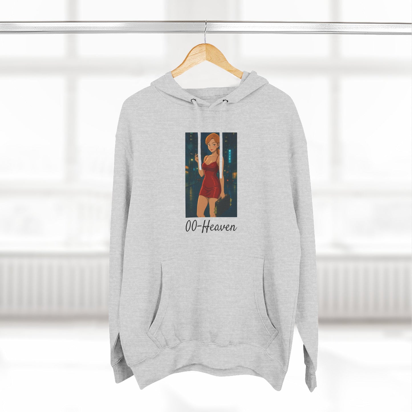 Loco Fits Anime Girls 'Take the Money & Run' Three-Panel Fleece Hoodie
