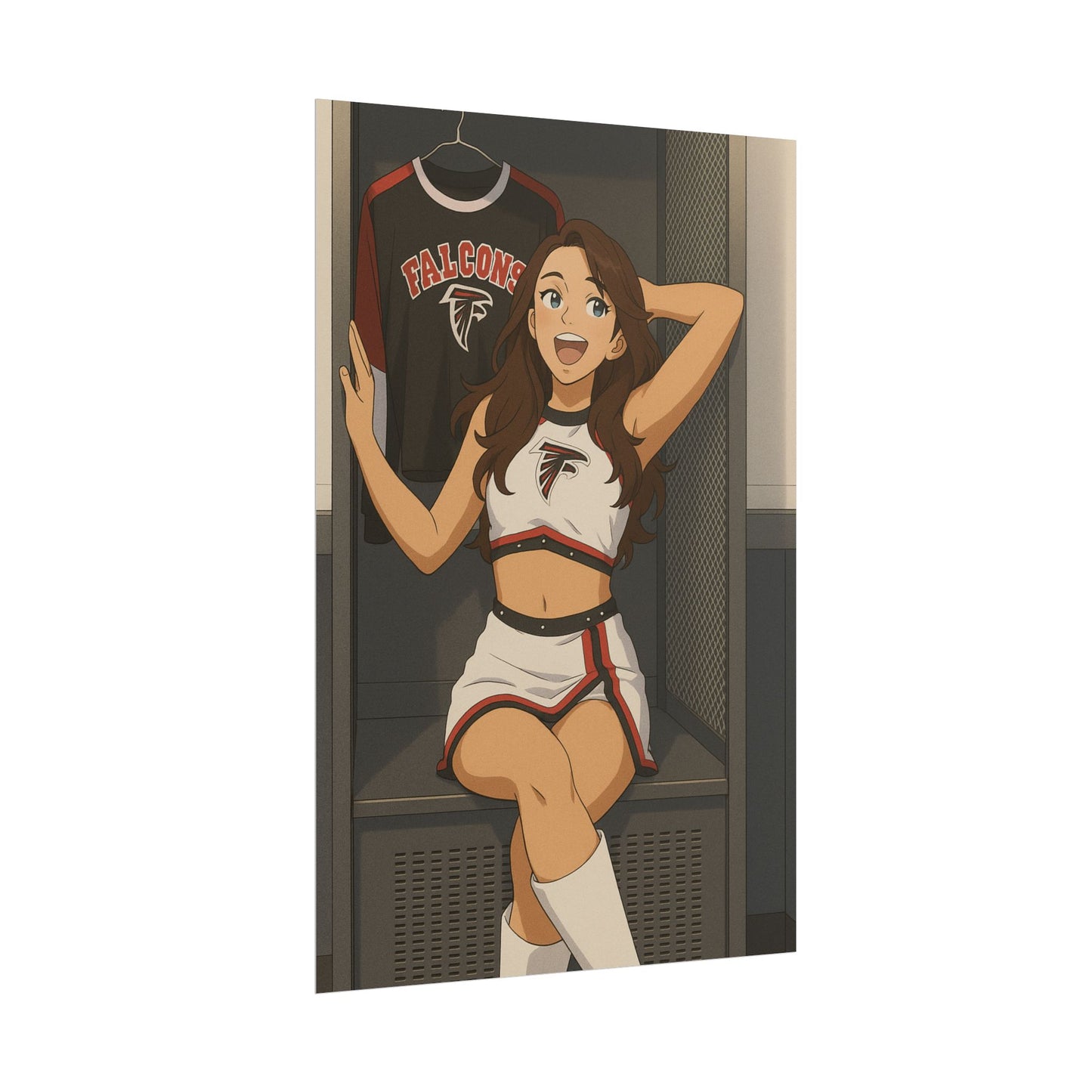 Loco Fits Anime Girls 'Falcons Cheerleader Locker-room ' Poster