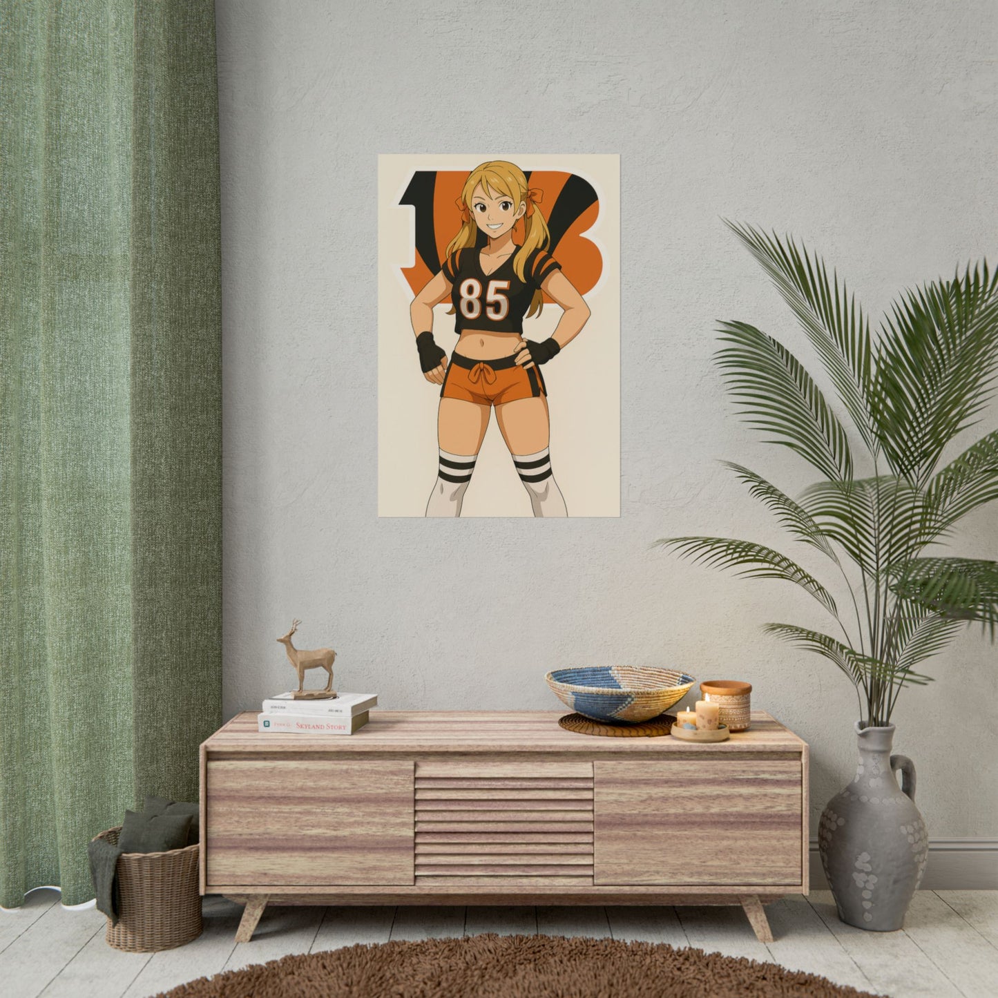 Loco Fits Anime Girls 'Bengals Cheerleader 2' Poster