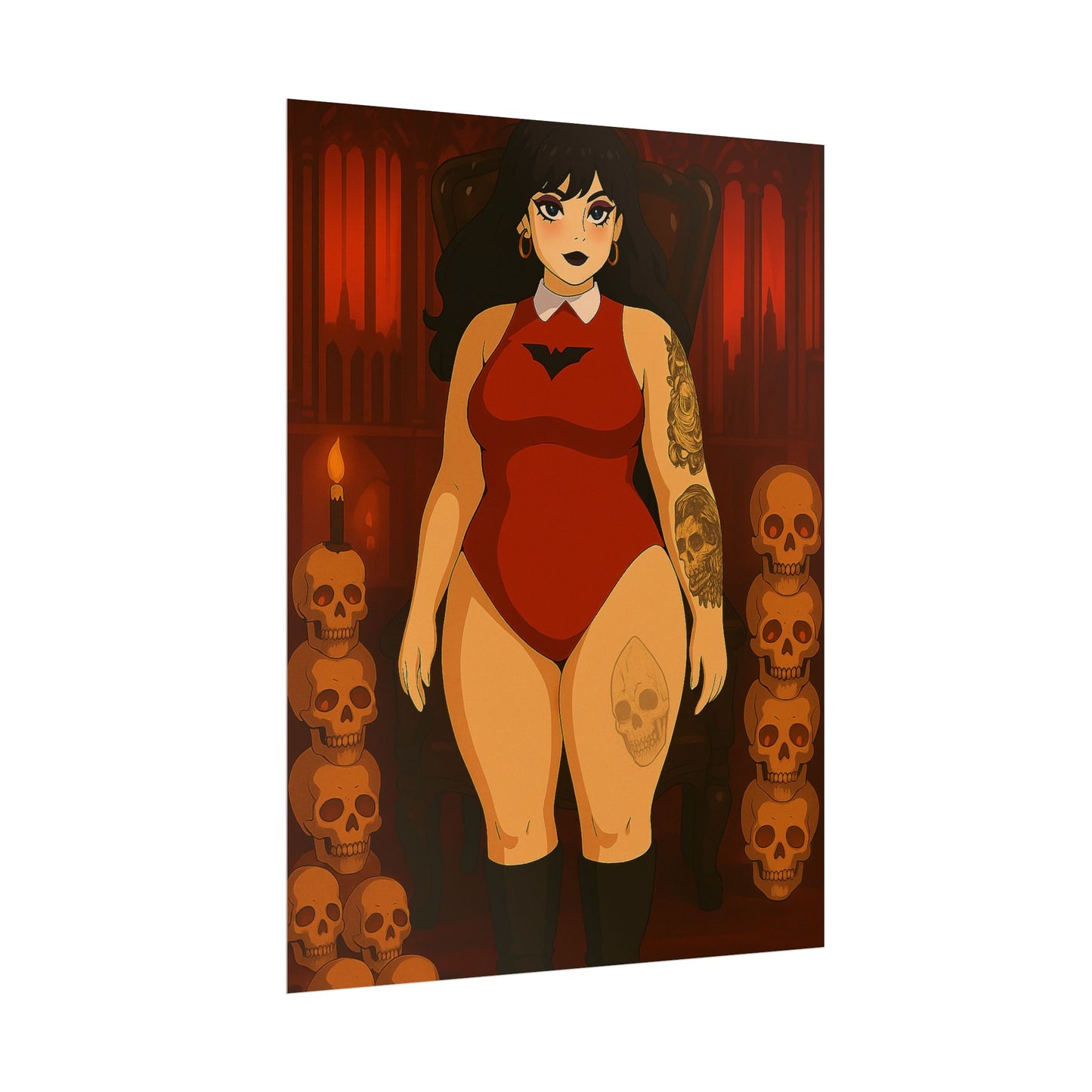 Loco Fits Anime Girls 'Goth Vixen' Poster