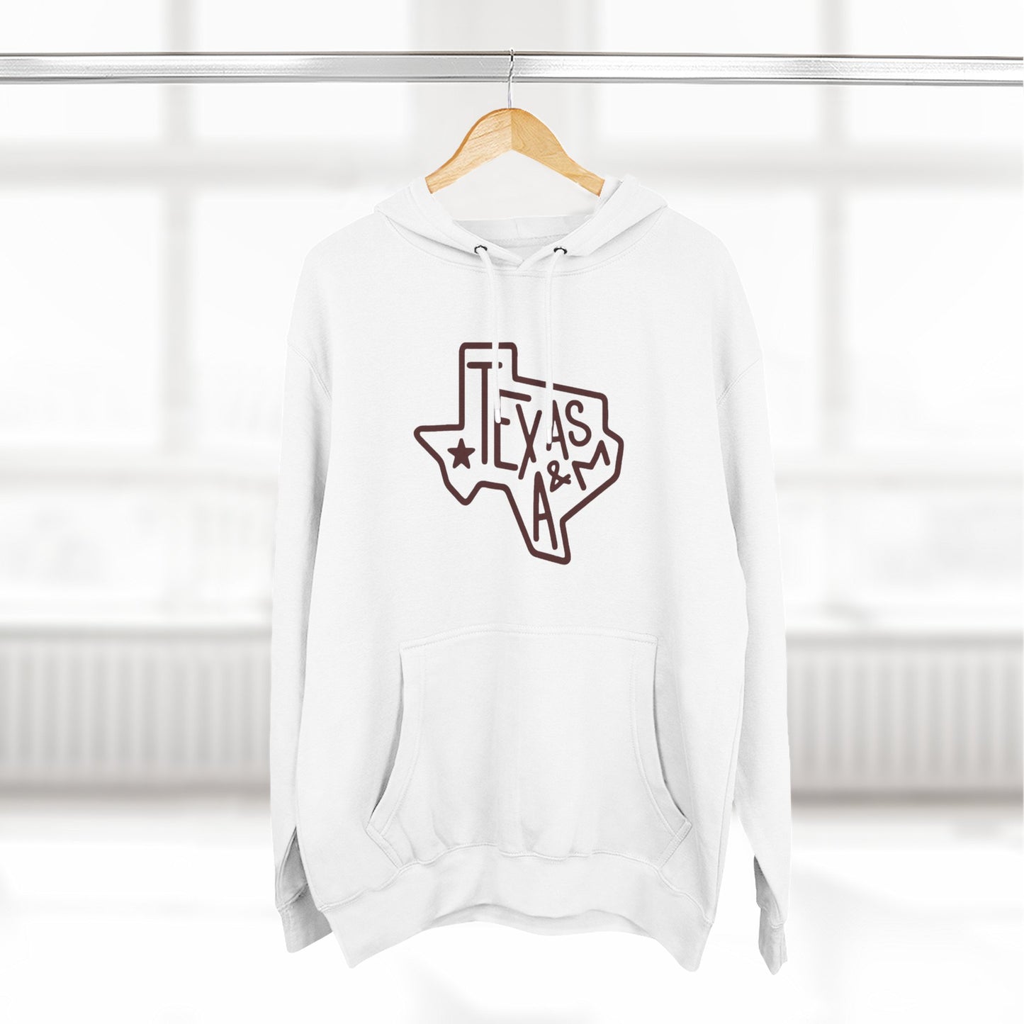 'Texas A&M State of Texas' Three-Panel Fleece Hoodie