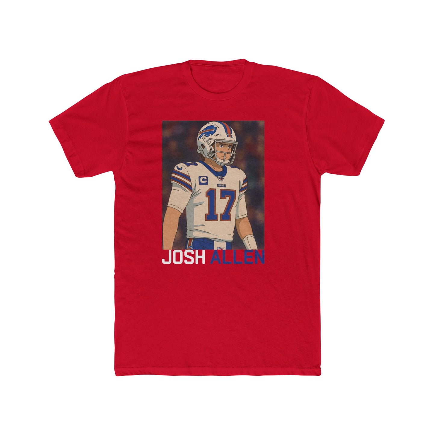 Anime Football 'Josh Allen' Cotton Crew Tee