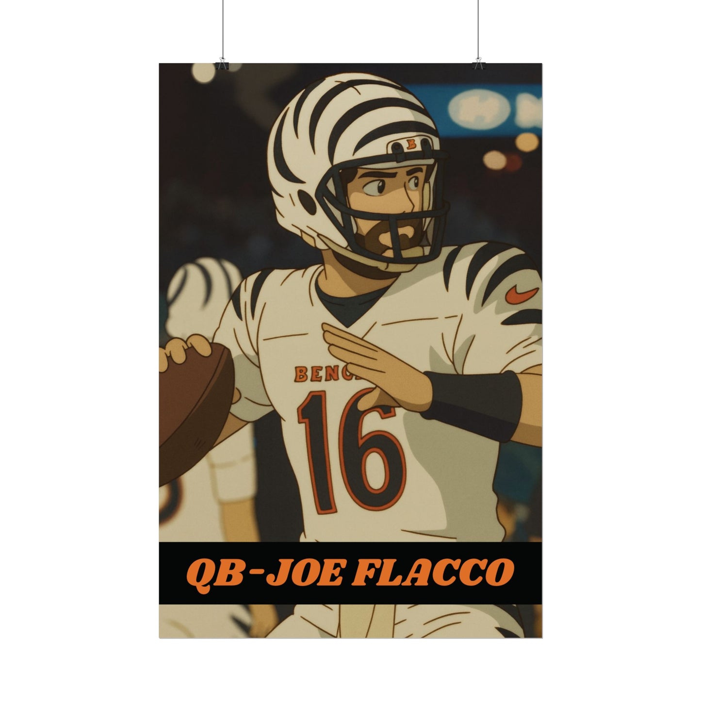 Loco Fits Anime Football 'Joe Flacco' Poster