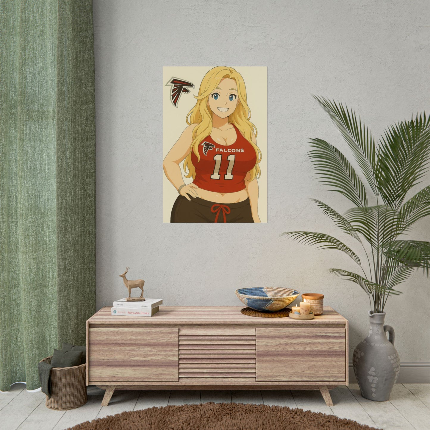 Loco Fits Anime Girls 'Falcons Girl 2' Poster