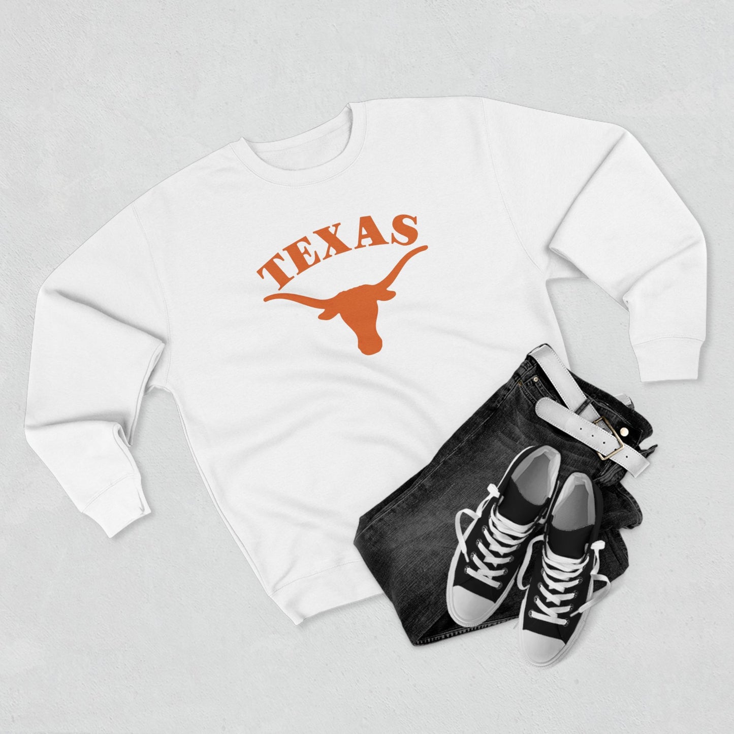 'Texas Longhorns' Cotton Crewneck Sweatshirt