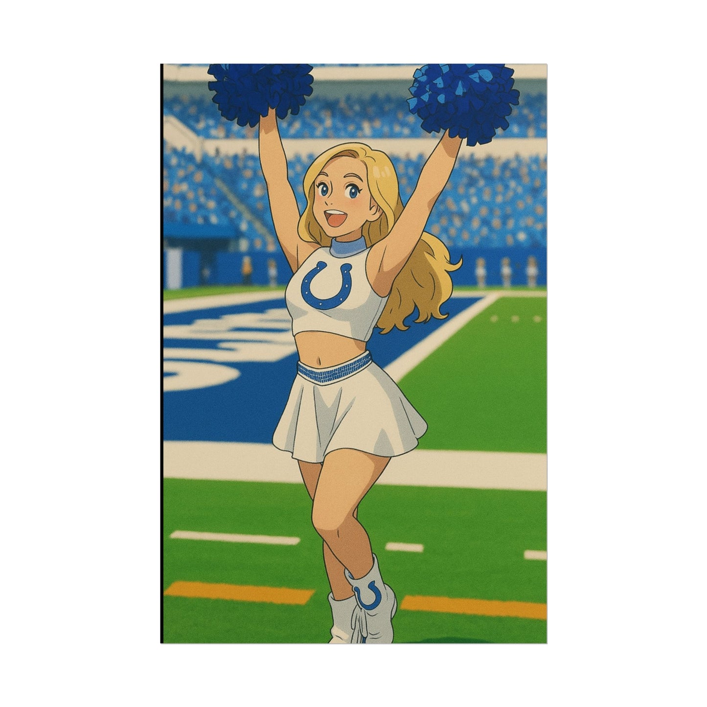 Loco Fits Anime Girls 'Colts Cheerleader On-Field 2' Poster
