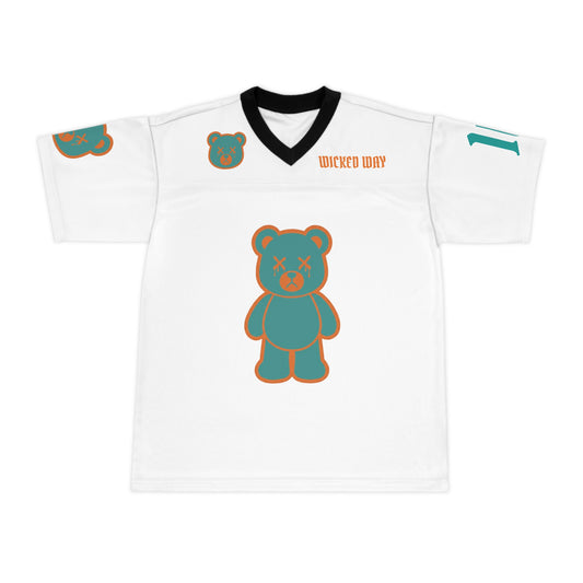 "Wicked Way" #10 Hill Deady Bears Football Jersey