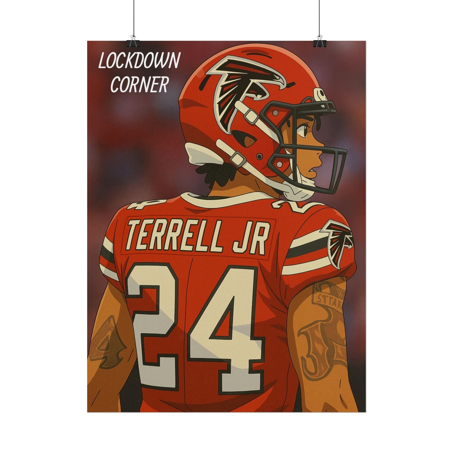 Loco Fits Anime Football 'Lockdown Corner' Poster