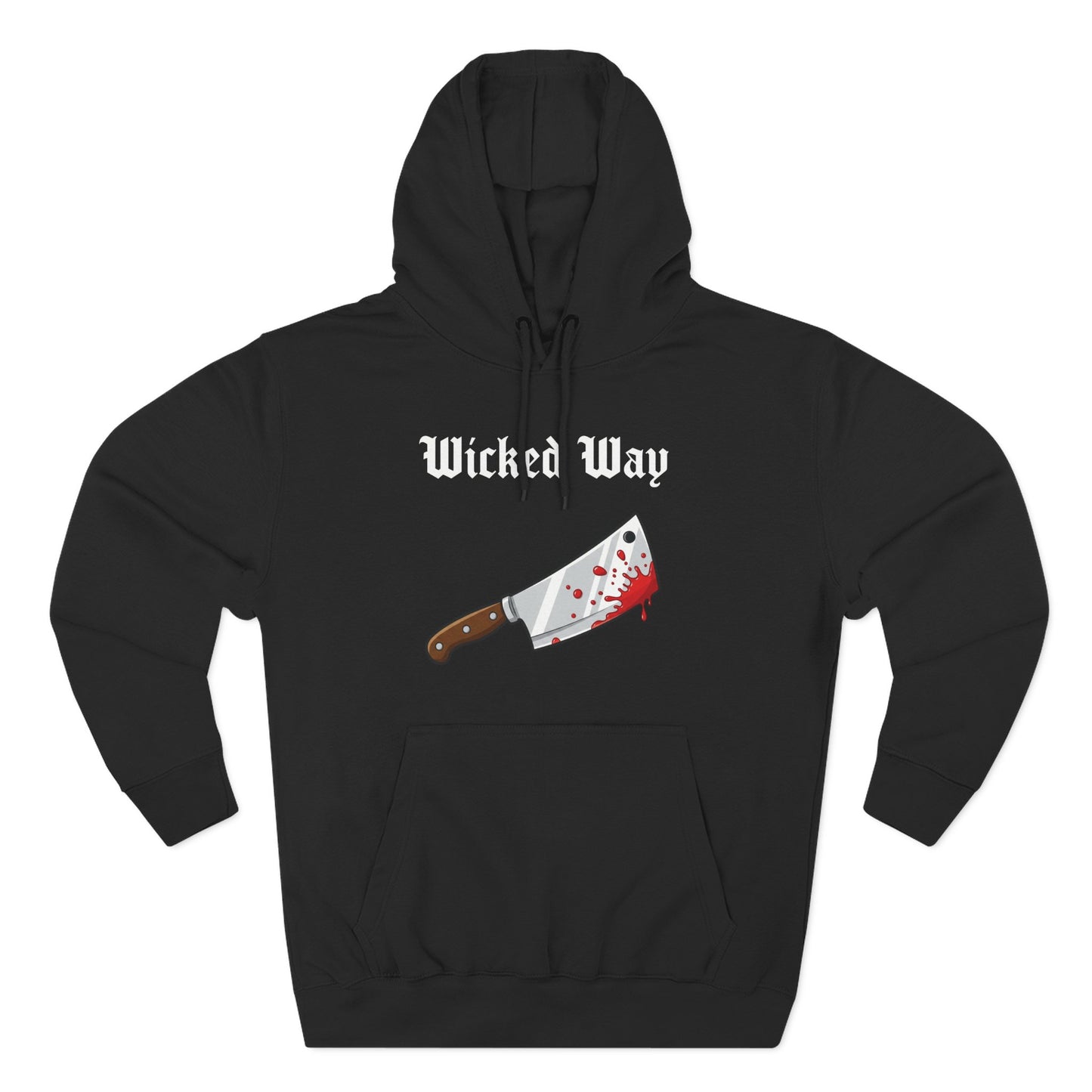 "Wicked Way" Butcher Knife Graphic Hoodie