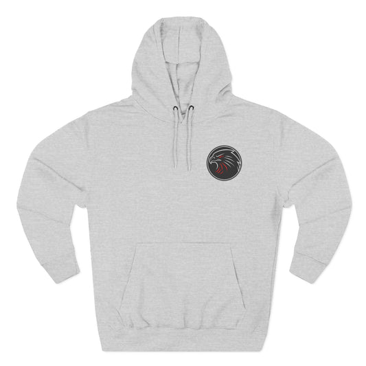 Loco Fits Dirty Birds Falcon Head Three-Panel Fleece Hoodie
