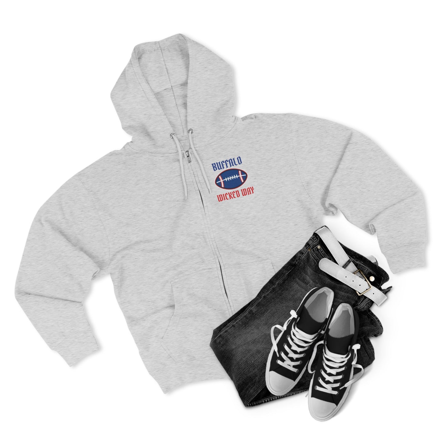"Wicked Way" Buffalo Football Zip Hoodie