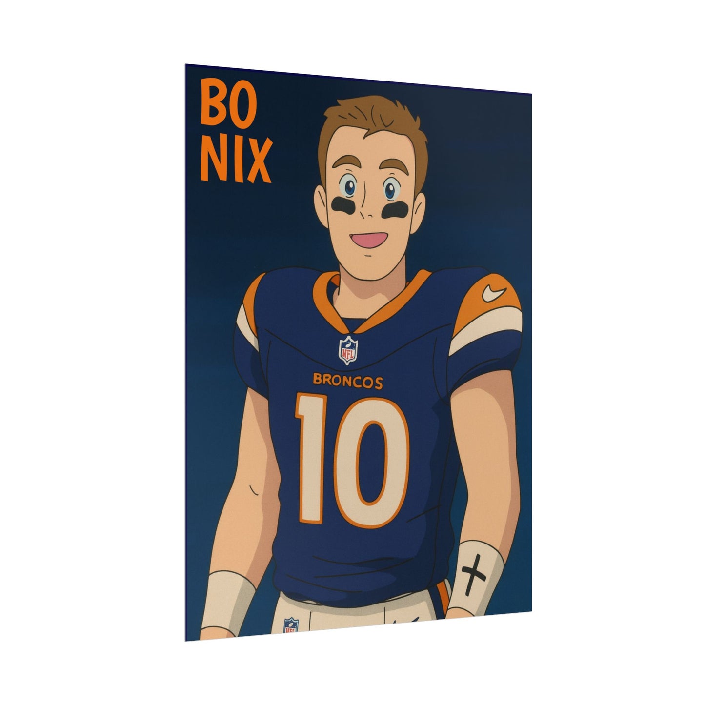 Loco Fits Anime Football 'Bo Nix' Poster
