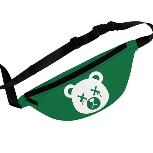 Green w/ White Logo "Wicked Way" Dead Bear Head Fanny Pack