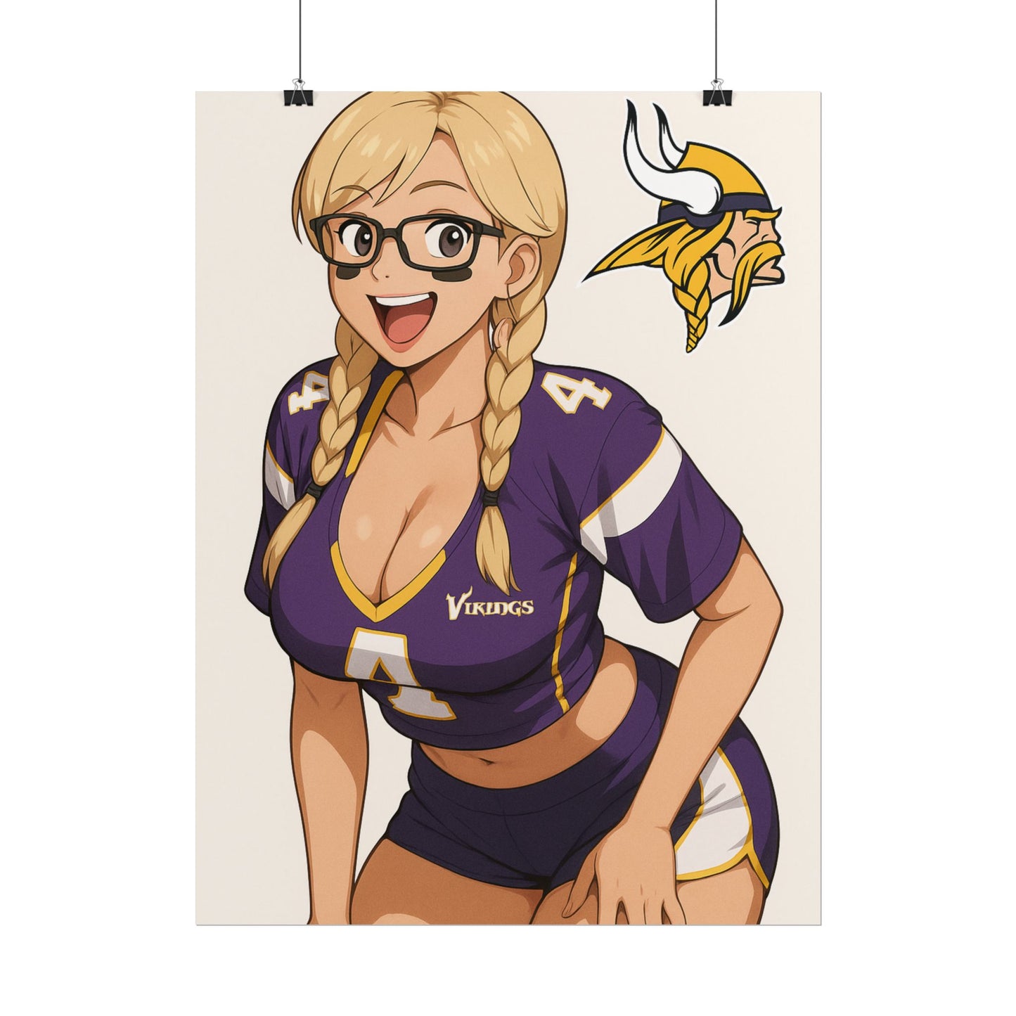 Loco Fits Anime Girls 'Vikings Girl 2' Poster