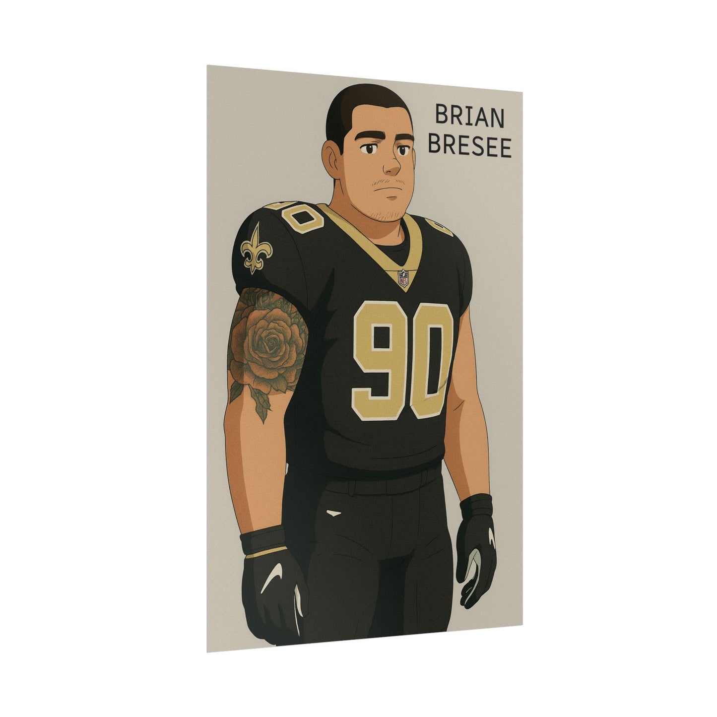 Loco Fits Anime Football 'Brian Bresee' Poster