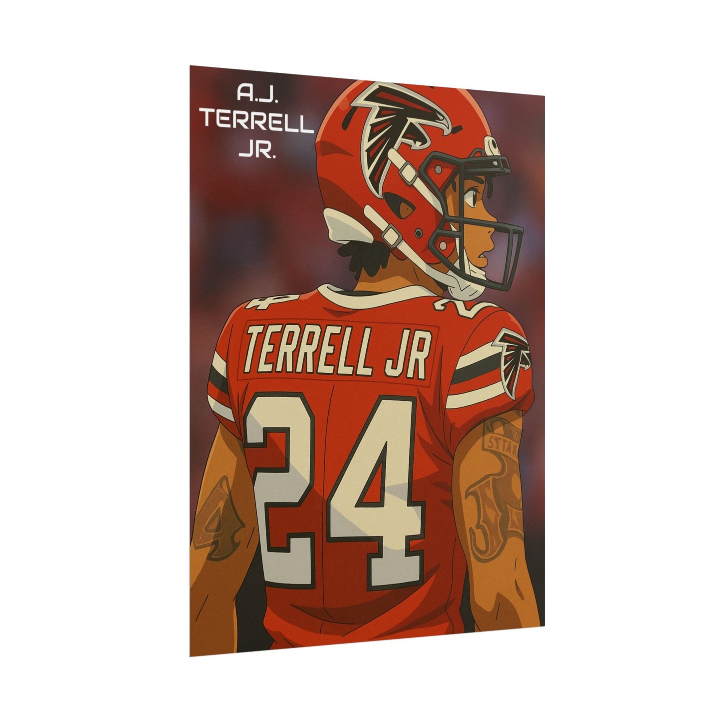 Loco Fits Anime Football 'A.J. Terrell Jr.' Poster