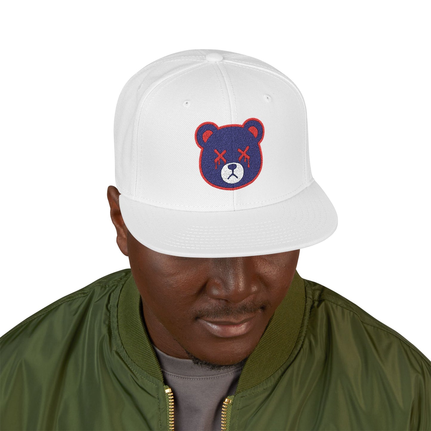 "Wicked Way" Deady Bears Navy Blue & Red Logo Snapback