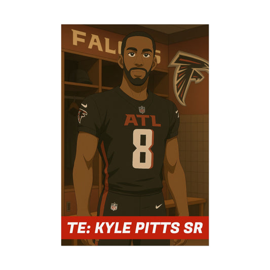 Loco Fits Anime Football 'TE: Kyle Pitts Sr' Poster