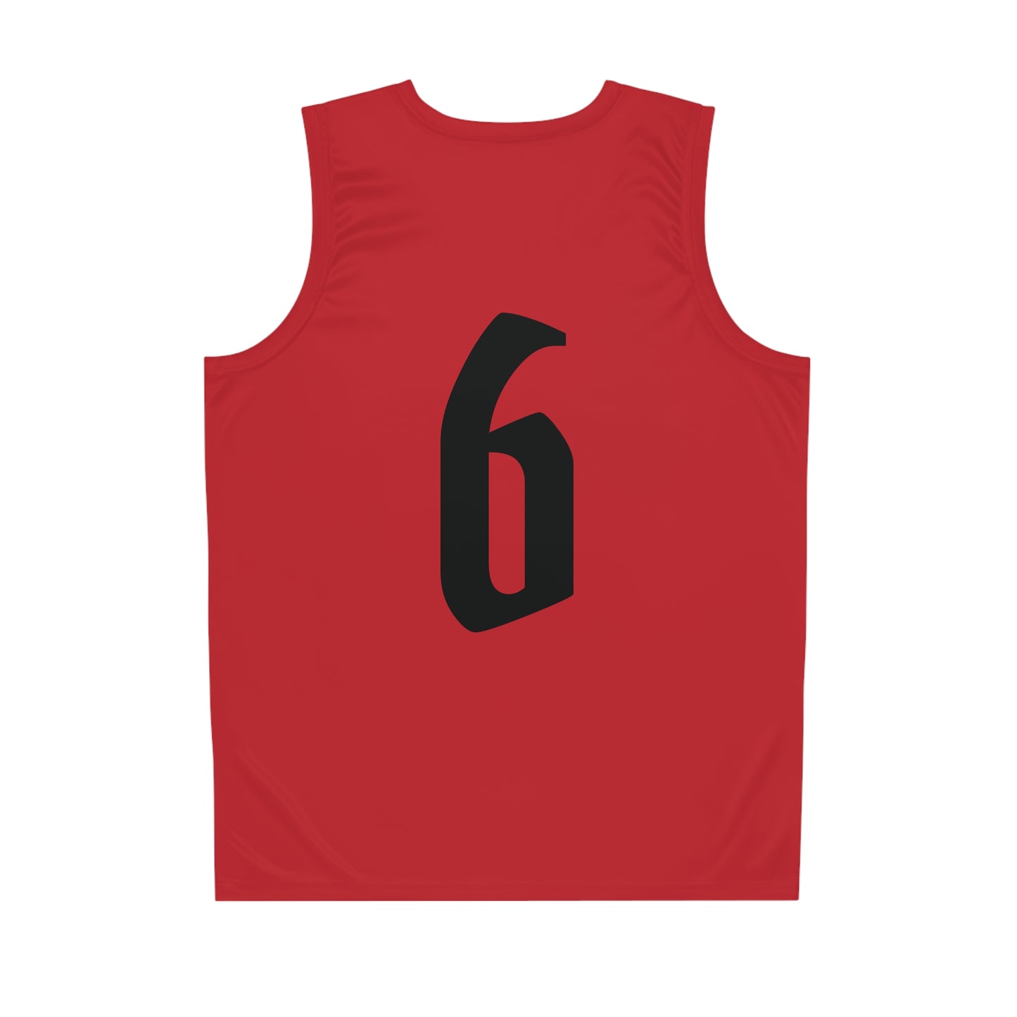 Red & Black "Wicked Way" #6 Basketball Jersey