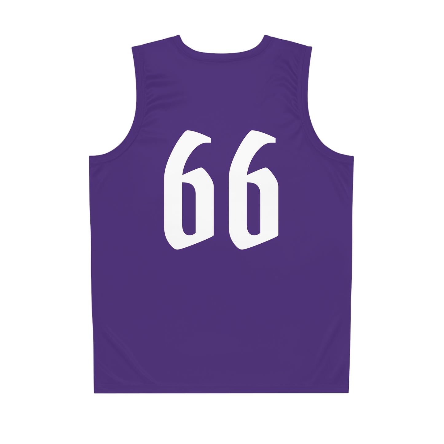 Purple & White "Wicked Way" #66 Alt. Basketball Jersey