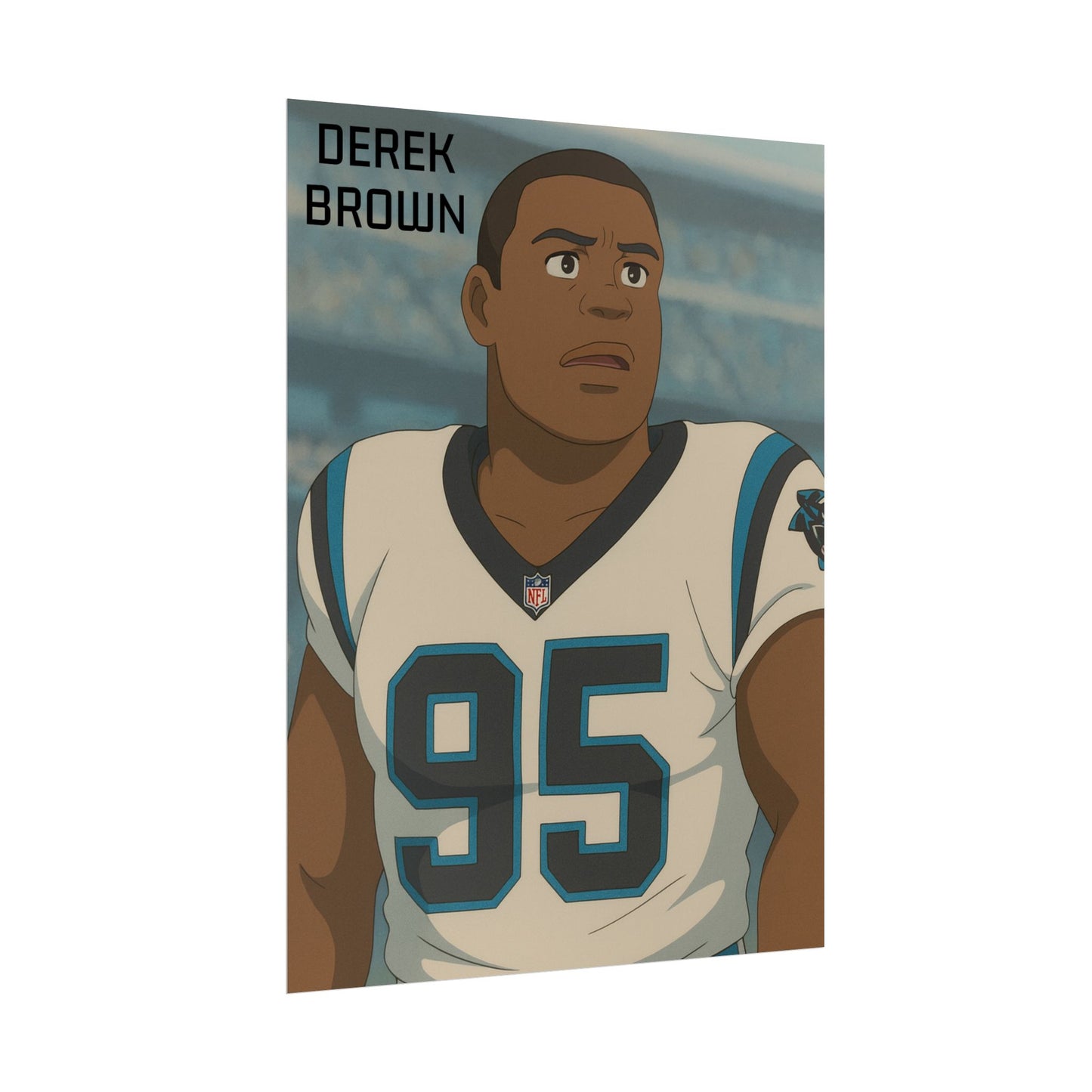 Loco Fits Anime Football 'Derek Brown' Poster