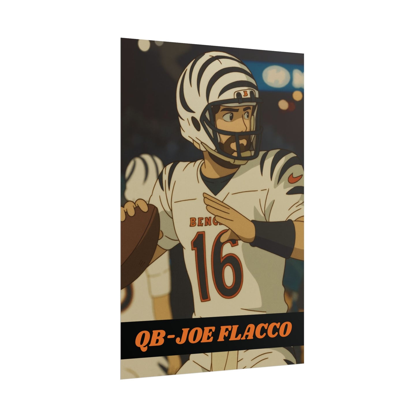 Loco Fits Anime Football 'Joe Flacco' Poster