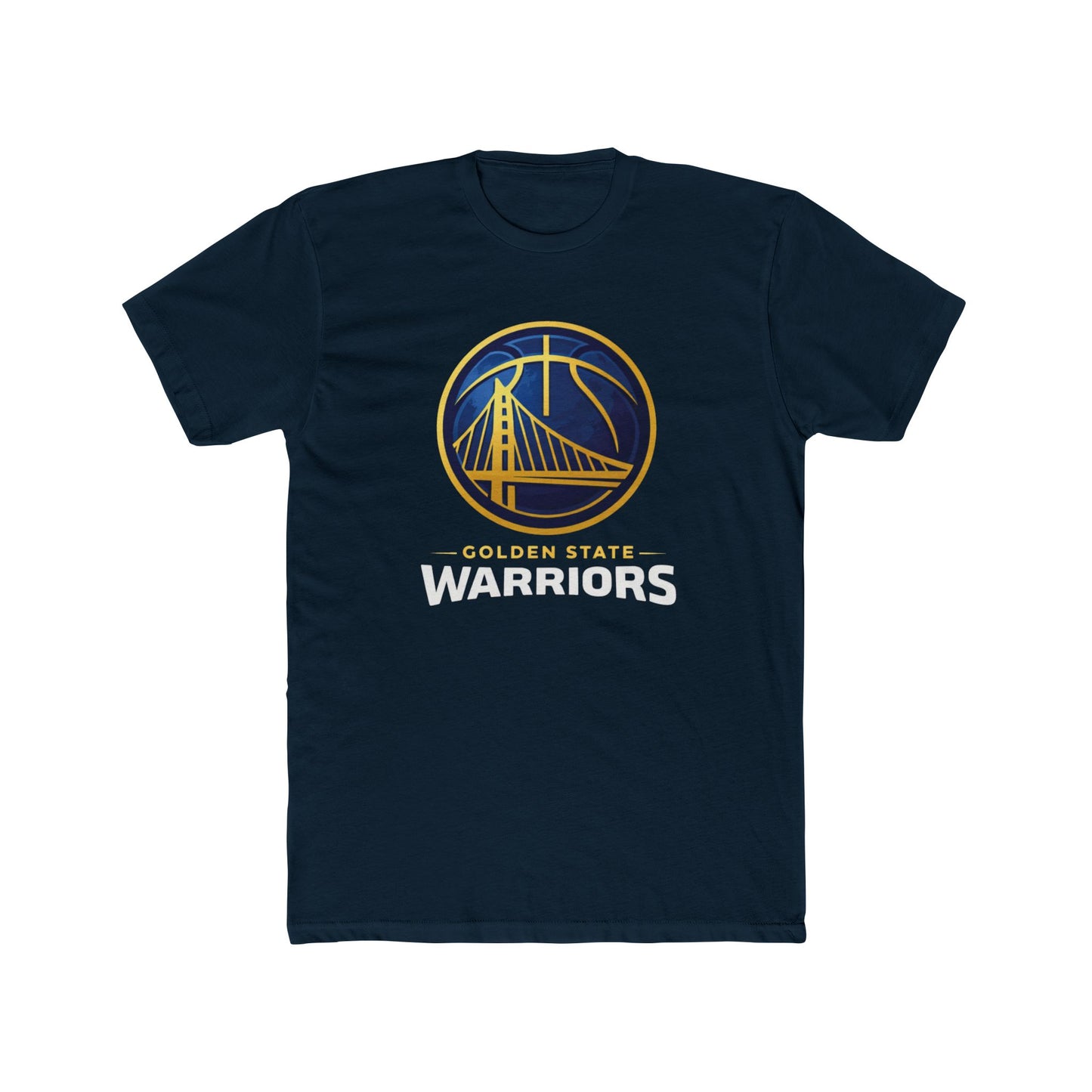 Loco Fits New "NBA Golden State Warriors Basketball Concept Logo" Cotton Crew Tee