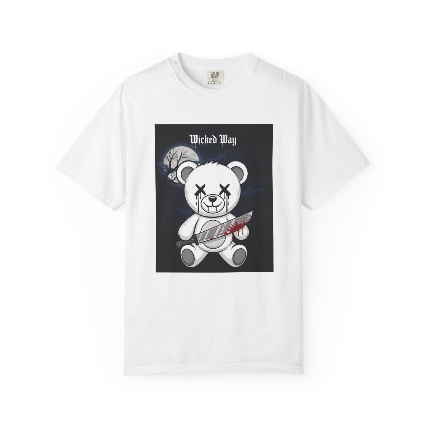Limited Edition "Wicked Way" Machete 'Midnight' Block Teddy Graphic T-Shirt