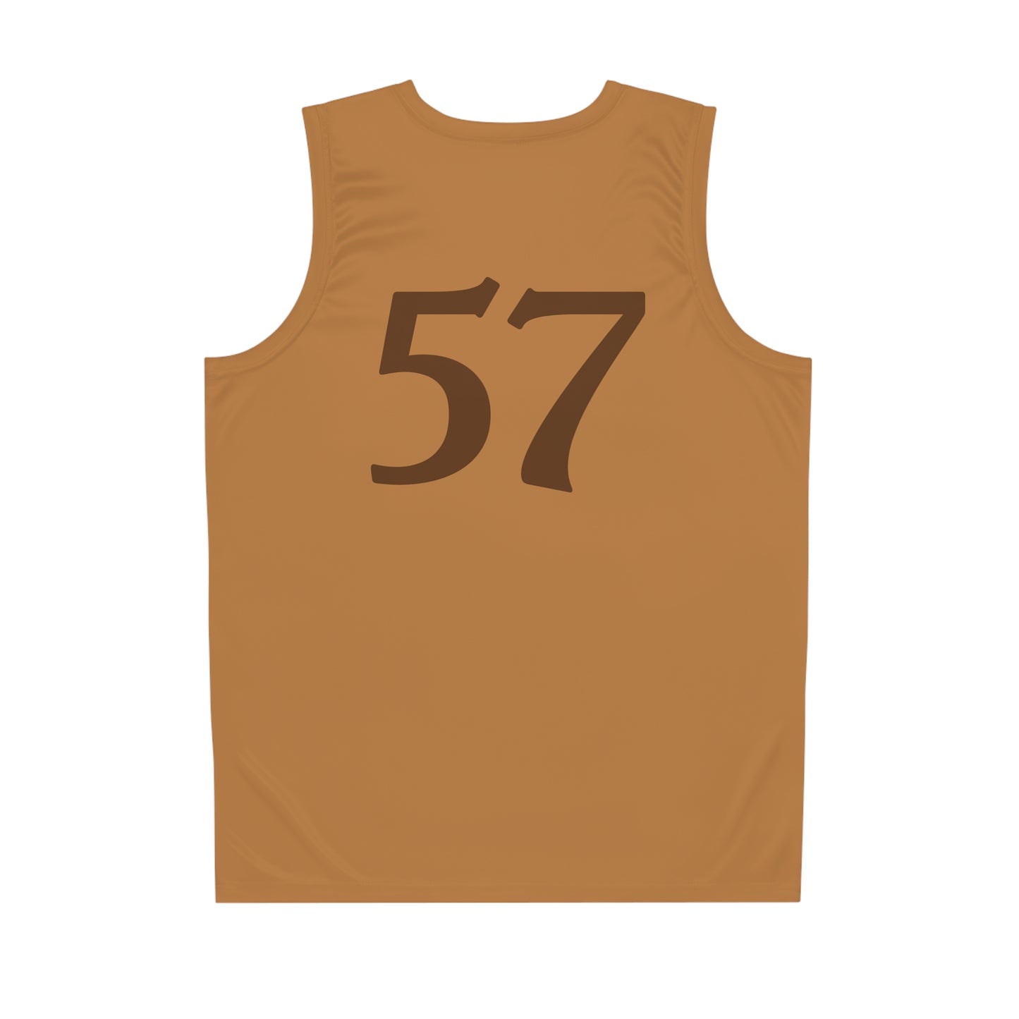 Light Brown "Rebel Road" #57 Good Ole' Truck Basketball Jersey